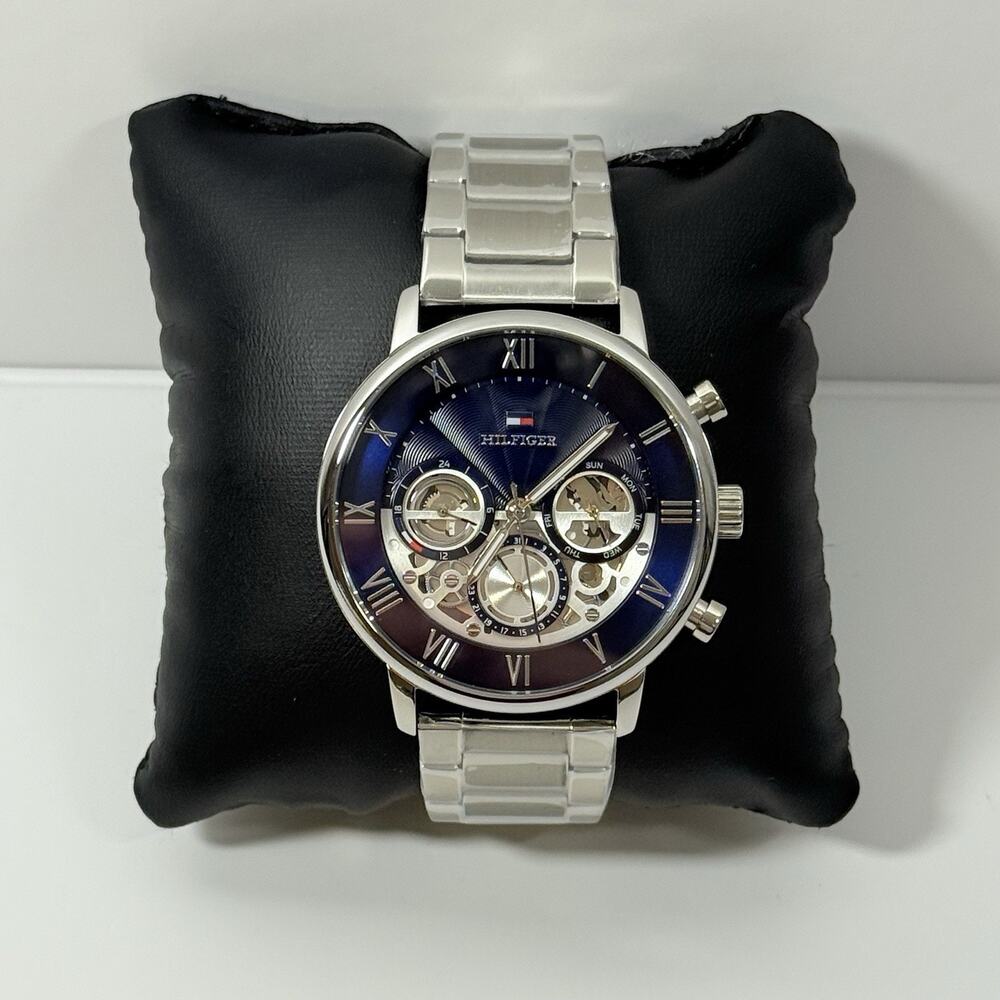 New-Tommy Hilfiger Legend 1710569 MultiFunction Blue Dial Stainless Men’s Watch